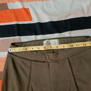 Hollister Olive Ankle Zip Trackpant