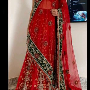 Red Bridal Lehenga