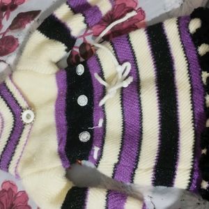 Soft Sweater Set For Baby Girl Upto 6 Months Old