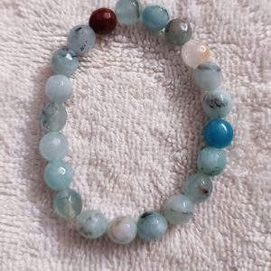 Blue Water Beads Bracelet