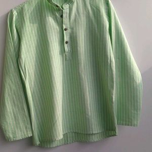 Parrot Green Short Kurta