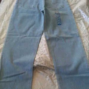 straight fit ice blue jeans