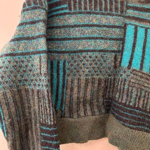 Boho Japanese Geometric Sweater