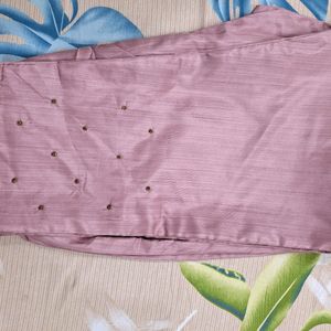 Pink Kurta Set with Embroidery (New)