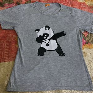 Base 41 Brand Panda Print Top