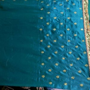Beautiful Heavy Party Wear Saree With Stitched B