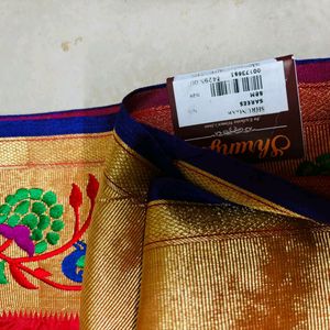 New Paithani Saree With Blouse Piece