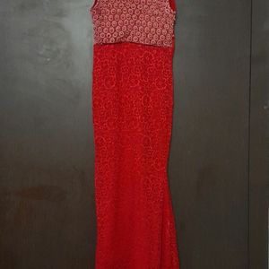 Red Beaded Dress