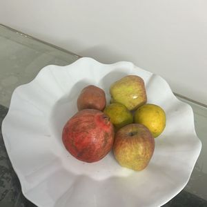 Beautiful White China Clay Fruit Tray