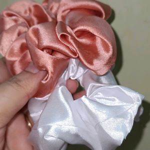 Premium Satin Scrunchies Combo