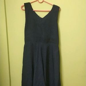 Navy Blue Sleeveless Dress