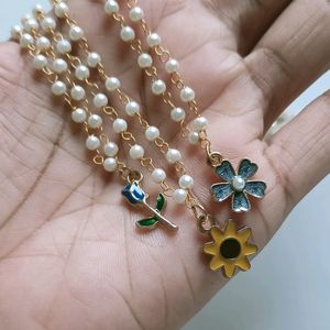 3 Pearl Necklaces Combo