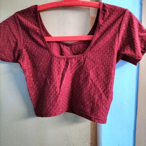 Maroon Stretchable Blouse