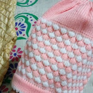 Handmade Baby Pink Cap