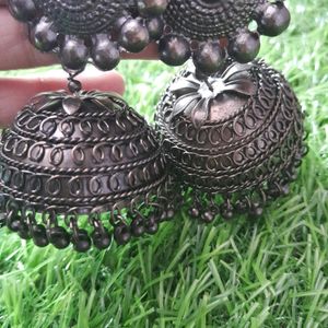 Oxidised Jhumka