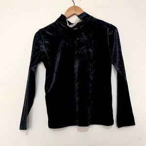 Imported Velvet Black Top