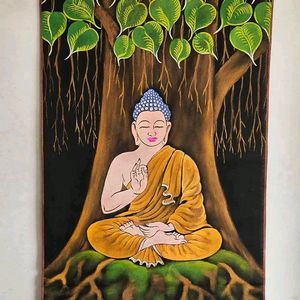 Handpainted Buddha Wall Decor