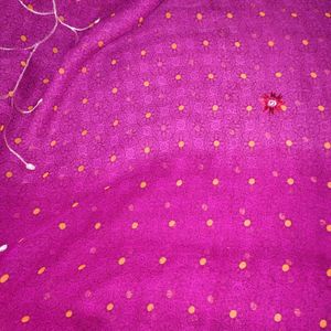 Pink Embroideral Saree