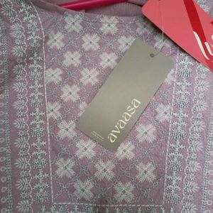 AVAASA MNM LAVENDER STRAIGHT KURTA