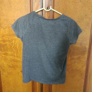 Grey Half Sleeves T-shirt