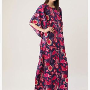 Cottinfab Longline Kaftan Pink