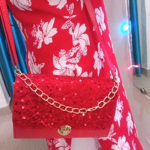 Red Colour Bag