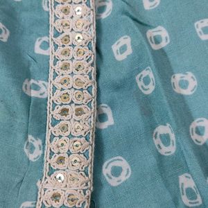 Plus Size Sky Blue Kurta