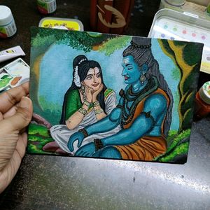 Shiv Parvti Art Work 🎨