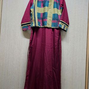 Soch Maroon Kurti