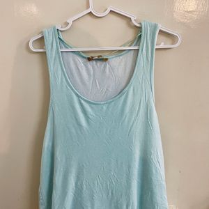 Sea Green Tank Top Inner Attached