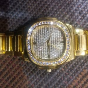 Gold plated dimond watch imported from Dubai