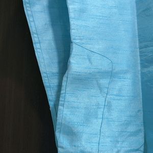 A Light Blue/Cyan Beautiful Festive Kurta