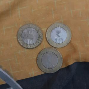 3 Coins Of Rs 10