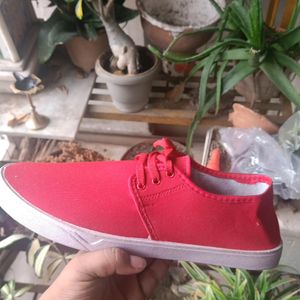 Red Canvas Shoe  👟