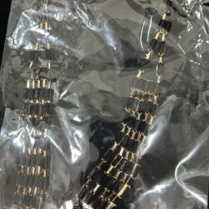 Black gold chain