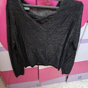 Black Shimmer Top