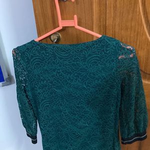 Green Lace Semi-formal Top