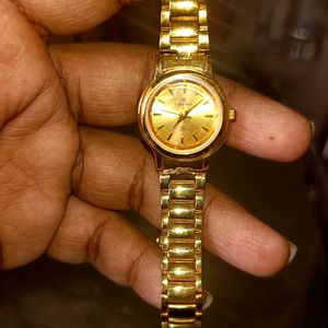 Golden Wrist Watch