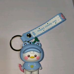 Cute Blue Keychain