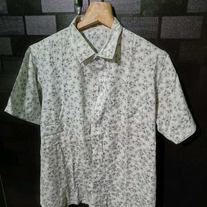 Off White Printed Shirt For Casual Wear