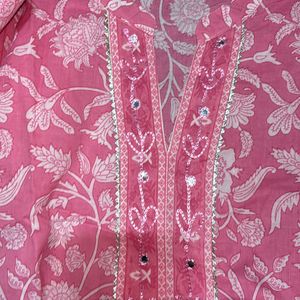 Cotton Kurti Pink