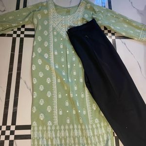 Woolen Kurta With Black Pant