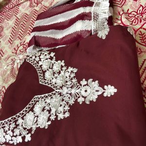 Georgette Kurti Material