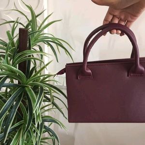 Cartier Burgundy Handbag