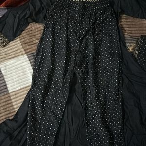 Black Anarkali kurti Set Worn Once