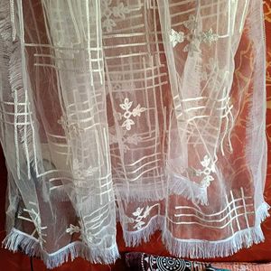 White Net Dupatta