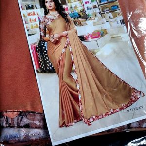 New Gold Saree