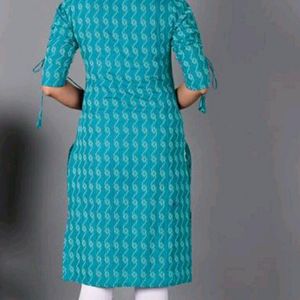 Full Sleeve Blue Colour Kurti