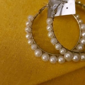 Glam Up Your Look With Pearl Hoops