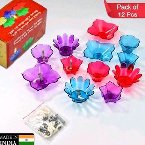 Magical Reflection Diya Set Of 12 🪔